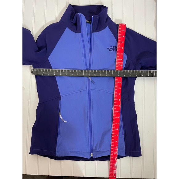 The North Face Periwinkle Navy Blue Sweater activewear jacket size M - Picture 11 of 12
